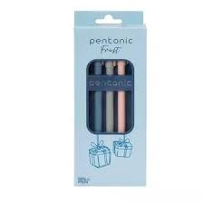 Pentonic Frot 0.7 mm Ball Pen Gift Box, 3 Pens Set, Blue, Black, Red Ink ( Pack of 1))